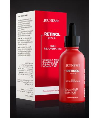 Jeunesse Anti-Wrinkle and Anti-Aging Brightening Vitamin A Retinol Serum 30 ml 0.5% Retinol Squalane - Buy Online on GoSupps.com