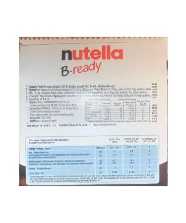 Nutella B-Ready 22 Grams x 6 Pieces (Total 132 Grams) - Buy Online on GoSupps.com