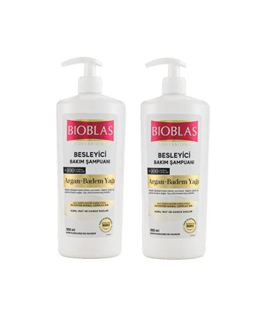 Bioblas Nourishing Care Shampoo Argan and Almond Oil 900 ml 2 Pieces