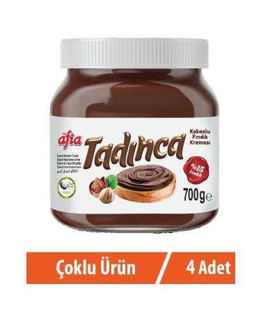 Afia Tad nca Cocoa Hazelnut Cream 4x700 gr - Buy Online on GoSupps.com