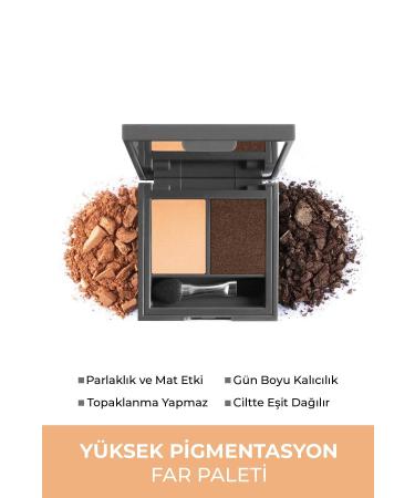 Alix Avien Eye Shadow Duo Eyeshadow 205 Warm Nude & Pearly Peanut 3 G