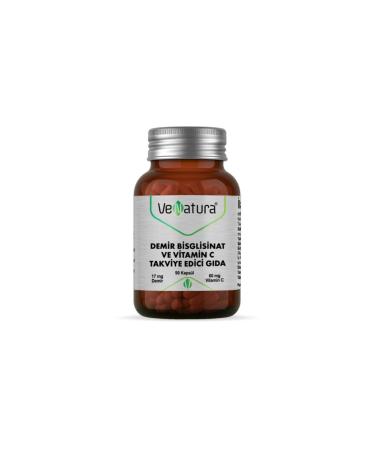 Venatura Iron Bisglycinate And Vitamin C 90 Capsules