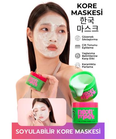 Green Label Neon Mask Shining Korean Style Anti-Aging Pore Tightening Peel-Off Face Mask