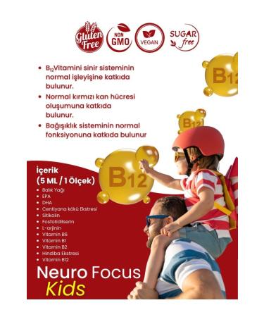 Yuxelvit NeuroFocus Kids Citicoline Fish Oil L-Arginine Phosphatidylserine Syrup 150 ml - Buy Online on GoSupps.com