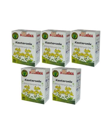 Nursima St. John's Wort Herbal Mixed Tea 40's Filter Bags 5 Boxes