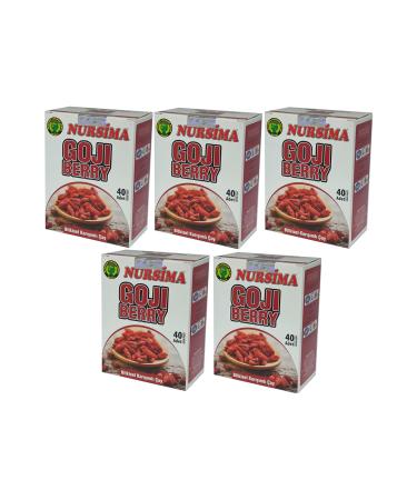 Nursima Goji Berry Herbal Mixed Tea 40's Filter Bags 5 Boxes
