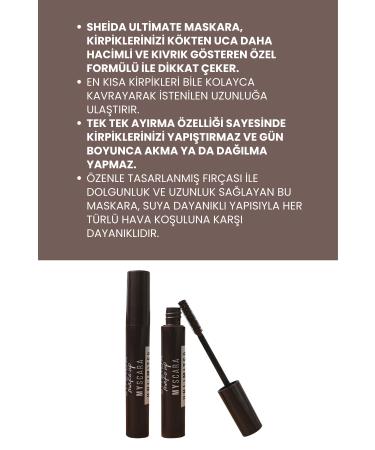 Sheida Natural Formula Long-Looking and Volumizing Eyelash Extension Mascara - Brown - Buy Online on GoSupps.com
