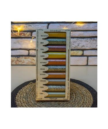Carlito 10 Types Wooden Spice Set