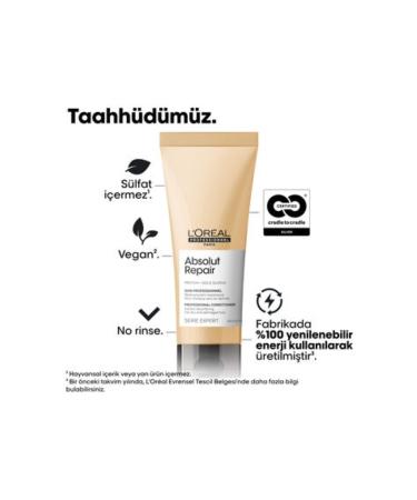 L'Oreal Professionnel ABSOLUT REPAIR CONDITIONER 200 ML L'Oreal Professionnel-FOR HAIR THAT HAS BEEN EXCESSIVELY CHEMICALLY TREATMENT