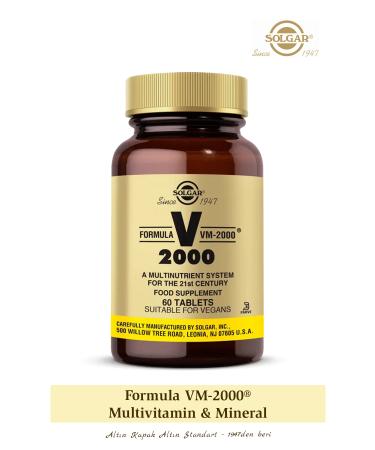 Solgar Vm 2000 Multi Vitamin 60 Tablets