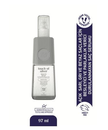 Nishlady Touch Of Silver Hair Serum - No-Rinse Hair Serum For Light Blonde Grey And White Hair