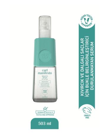 Nishlady Curl Manifesto Leave-In Curl Defining Hair Serum for Curly and Wavy Hair