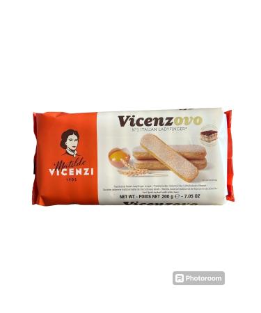 Vicenzovo Cat Tongue Biscuits Tramisu Biscuits Italian Cat Tongues (6 PACKS)
