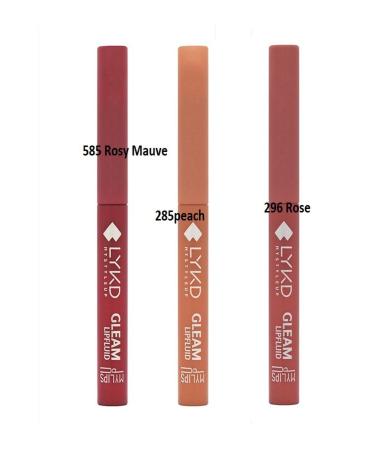 lykd Lip Fluid Lip Gloss GLEAM 585 Rosy Mauve gives your lips intense shine and moisture. - Buy Online on GoSupps.com