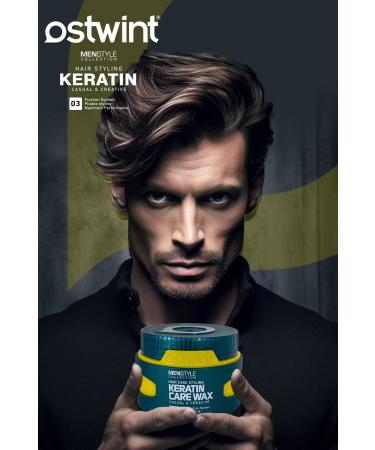 Ostwint Professional Hair Styling Keratin Care Wax Natural and Strong Hold Long-Term Effect No:03 150ml - Buy Online on GoSupps.com
