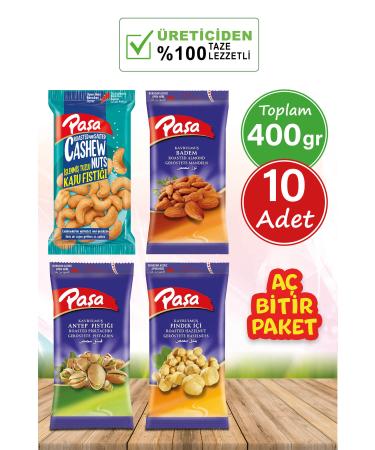 Pasha Nuts Pasha Mixed 40 gr X 10 Pieces (NATURAL 1ST QUALITY)