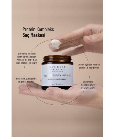 Concept Beauty Protein Complex Hair Mask Sericin-shea Oil-keratin Essence-Care for Damaged Hair (100 ML) - Buy Online on GoSupps.com