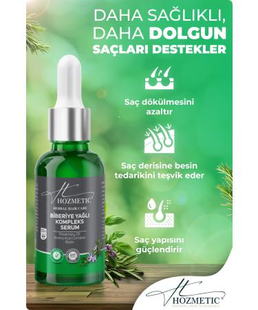 HOZMETIC Rosemary Oil Complex Serum Anti-Hair Loss Damaged Biotin Hair Care Volume Nourishing - Buy Online on GoSupps.com