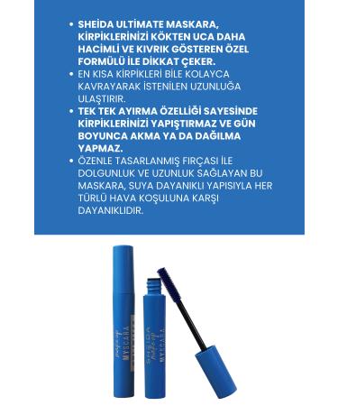 Sheida Natural Formula Long Look and Volumizing Lash Extension Mascara - Blue - Buy Online on GoSupps.com