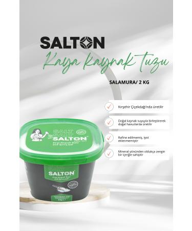 SALTON SALT Natural Rock Spring Salt Glass Jar 250gr