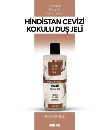 laya body care moisturizing shower gel tropical coconut scent 400 ml