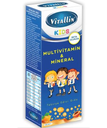 Vitamin Vitallin Kids Beta Glucan Multi Mineral 150 Ml Children Syrup