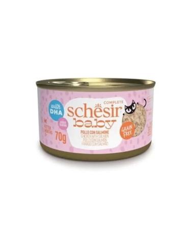 Schesir Baby Cat Chicken and Salmon Kitten Canned Food 70 gr