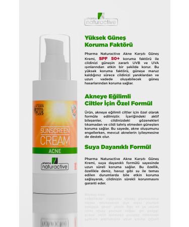 Pharmanaturactive Pharma Naturactive Effective Sun Cream for Light and Prone Skin Spf50 100 ml - Buy Online on GoSupps.com