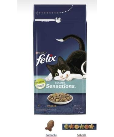 teknotrust Felix Sensations Salmon Vegetable Dry Cat Food 2kg