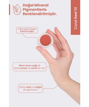 Bade Natural Cream Blush Coral Reef 01 0 Natural - Buy Online on GoSupps.com