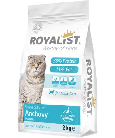 teknotrust ROYALIST CAT DRY FOOD WITH ANCHES 2 KG - Cat Dry Food Anchovies
