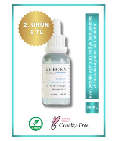 Re-Born Solution Hyaluronic Acid & B5 Intensive Moisturizing and Plumping Skin Serum 30ml