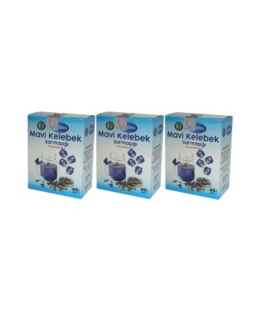 Nursima Blue Butterfly Ivy Mixed Herbal Tea 40' Filter Bags 3 Boxes