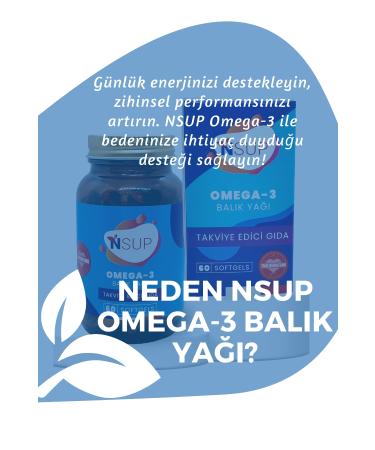 NSUP Omega 3 Fish Oil (EPA/DHA) 1000 Mg 60 Softgels - Buy Online on GoSupps.com