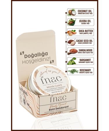 fnac | For Men | 0 Natural Content Woody Guard Cream Deodorant | Aluminum-Free Anti-Sweat Odor Balm - Buy Online on GoSupps.com