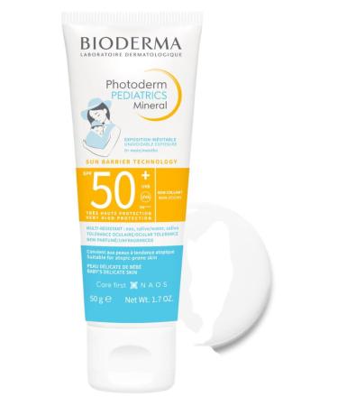 Bioderma Photoderm Pediatrics Mineral SPF50+ Newborn Baby Child Very High Protection Sun Cream 50 gr