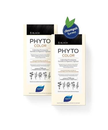 Phyto Color 1 - Black Double Coffret Package