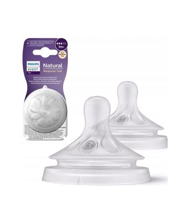 Philips Avent Natural Response 2-Piece Bottle Teat Size 3 1 Month+