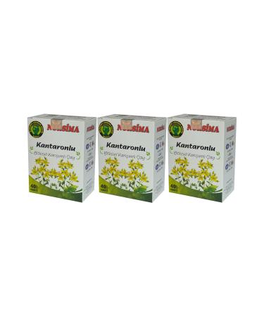 Nursima St. John's Wort Herbal Mixed Tea 40's Filter Bags 3 Boxes