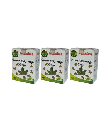 Nursima Plane Leaf Tea 40' Filtering Bags 3 Boxes