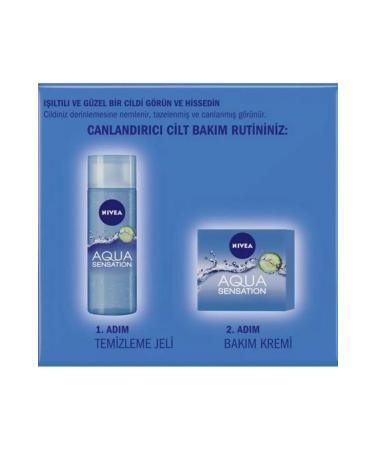NIVEA Aqua Sensation Revitalizing Face Care Cream 50ml Moisturizer Cucumber Extract Plump Skin - Buy Online on GoSupps.com