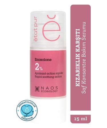 Etat Pur Pure Active Enoxolone %2 Anti-Redness Moisturizing Pure Concentrate Care Serum 15ml Sensitive Skin