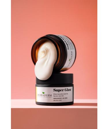 Herbaderm Super Glow Brightening Anti-Spot Vitamin C + Ferulic Acid Moisturizing Gel Cream - Buy Online on GoSupps.com