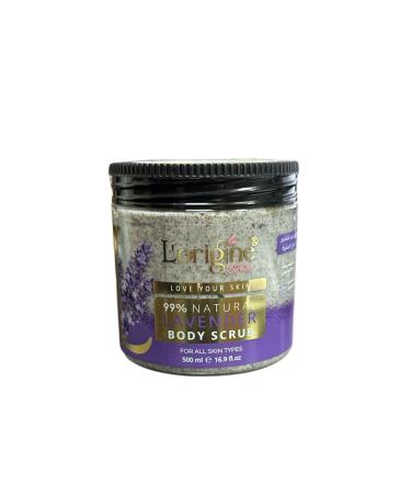 LORIGINE DE LA BEAUTE Body Peeling Lavender Essence Body Scrub 500 ml - Buy Online on GoSupps.com