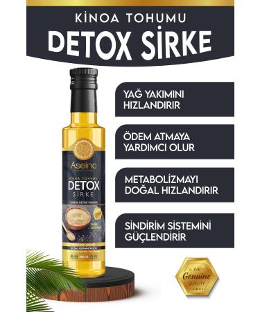 Aseina Quinoa Detox Vinegar Helps to Eliminate Edema and Lose Weight Natural Slimming Method Detox Vinegar 250 ml - Buy Online on GoSupps.com