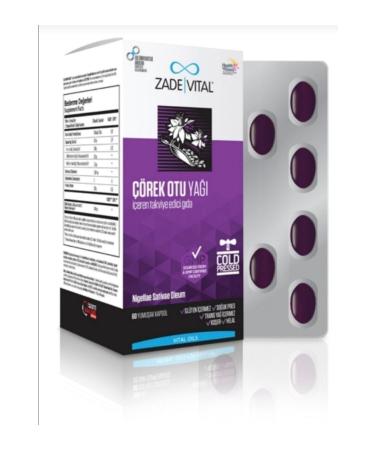 Zade Vital Black Cumin Oil (1800mg) 60 Capsules - Buy Online on GoSupps.com