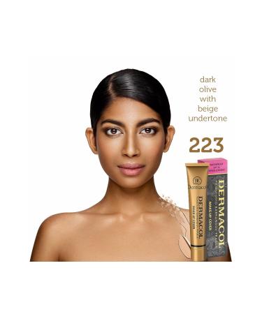 Dermacol Make Up Cover Foundation-223 Long-Lasting Waterproof Full Coverage Liquid Foundation
