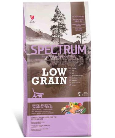 Spectrum Low Grain Salmon and Anchovy Sterilized Adult Cat Food 12+1kg