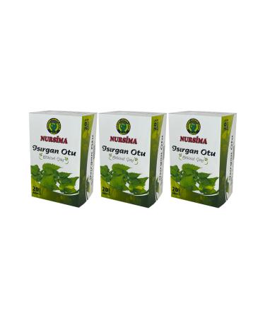 Nursima Nettle Herbal Tea 20 Filter Bags 3 Boxes