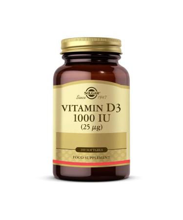 Solgar Vitamin D3 1000iu 100 Capsules